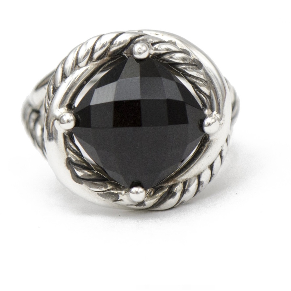 DAVID YURMAN * Black Onyx Infinity Ring - Picture 10 of 10